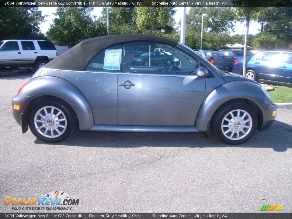 2004 Volkswagen New Beetle GLS Convertible Platinum Grey Metallic / Gray Photo #7