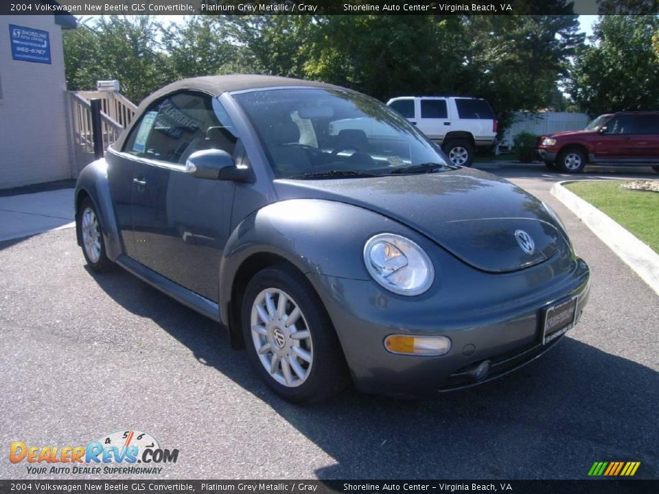 2004 Volkswagen New Beetle GLS Convertible Platinum Grey Metallic / Gray Photo #8