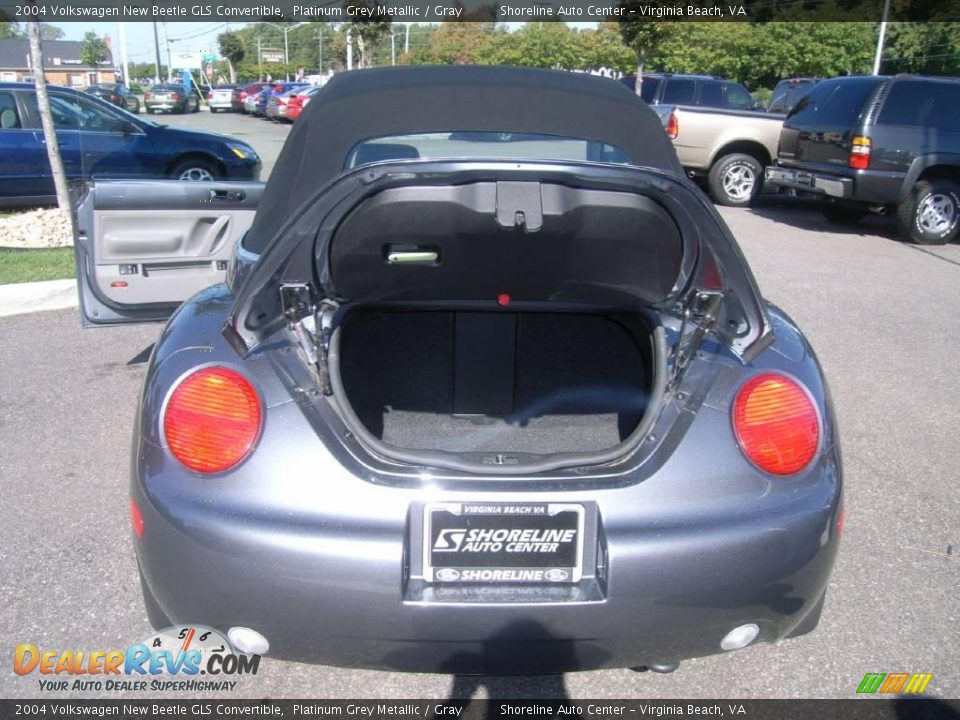2004 Volkswagen New Beetle GLS Convertible Platinum Grey Metallic / Gray Photo #10