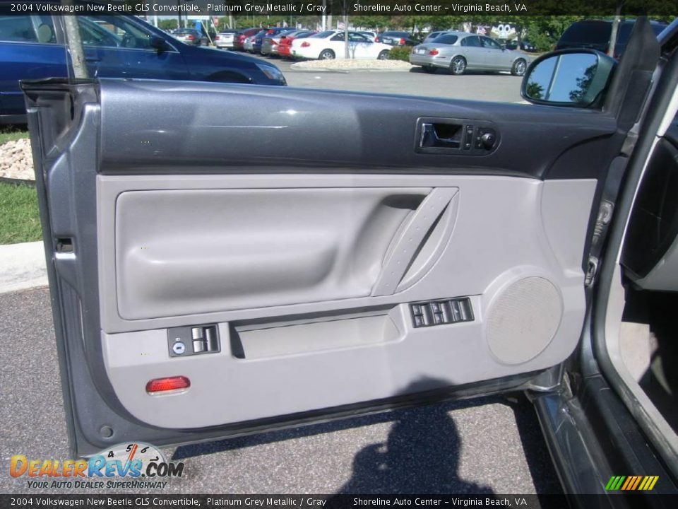 2004 Volkswagen New Beetle GLS Convertible Platinum Grey Metallic / Gray Photo #11