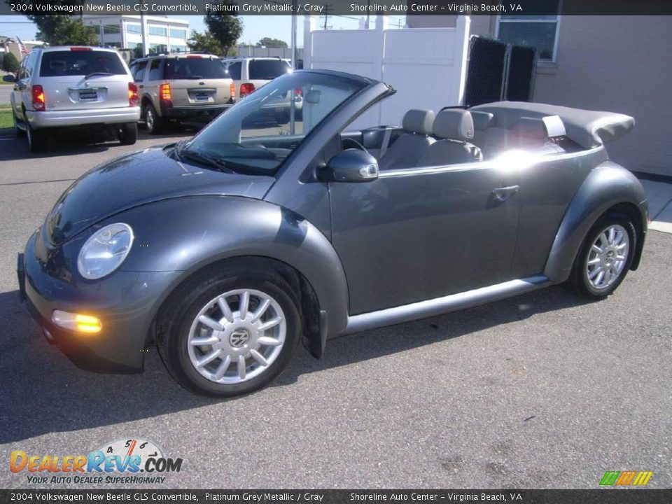 2004 Volkswagen New Beetle GLS Convertible Platinum Grey Metallic / Gray Photo #15