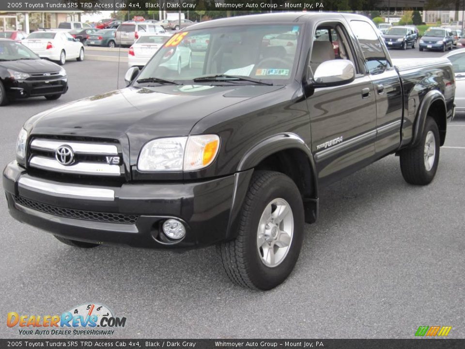 2005 Toyota Tundra SR5 TRD Access Cab 4x4 Black / Dark Gray Photo #3
