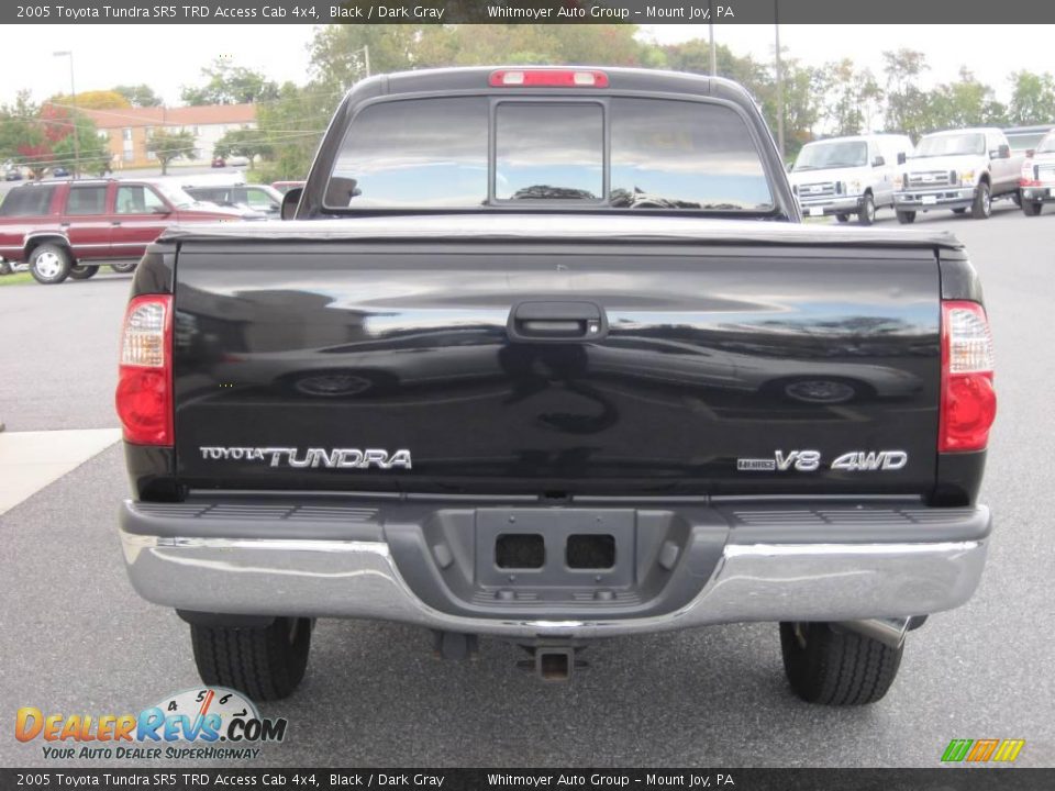 2005 Toyota Tundra SR5 TRD Access Cab 4x4 Black / Dark Gray Photo #8