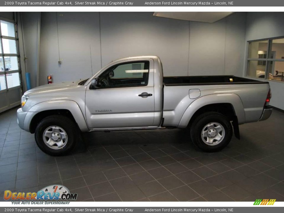 2009 Toyota Tacoma Regular Cab 4x4 Silver Streak Mica / Graphite Gray Photo #6