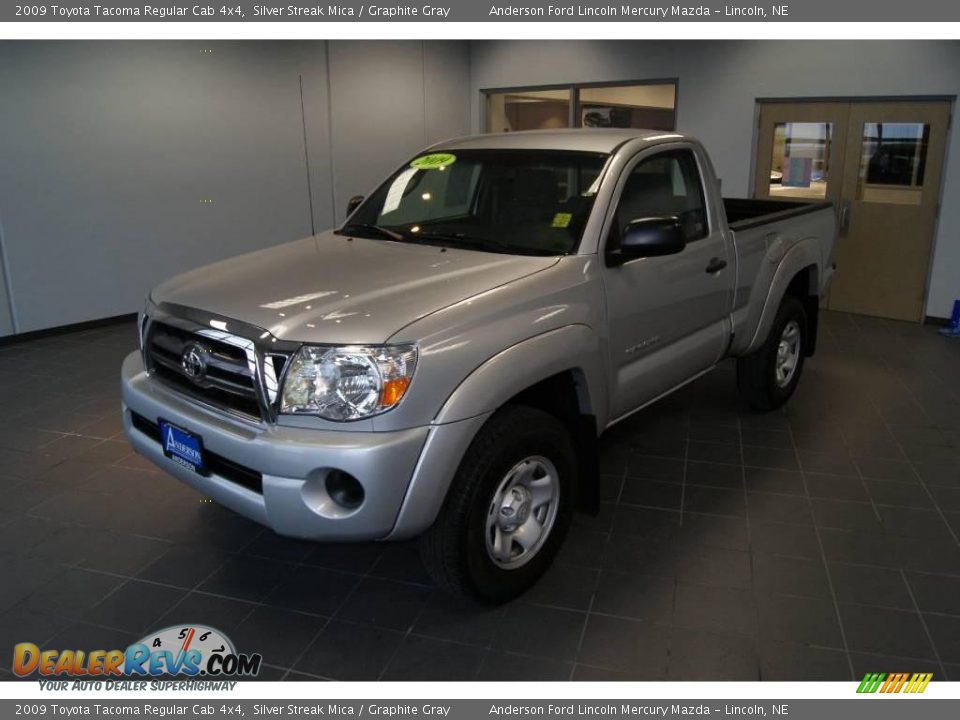 2009 Toyota Tacoma Regular Cab 4x4 Silver Streak Mica / Graphite Gray Photo #7
