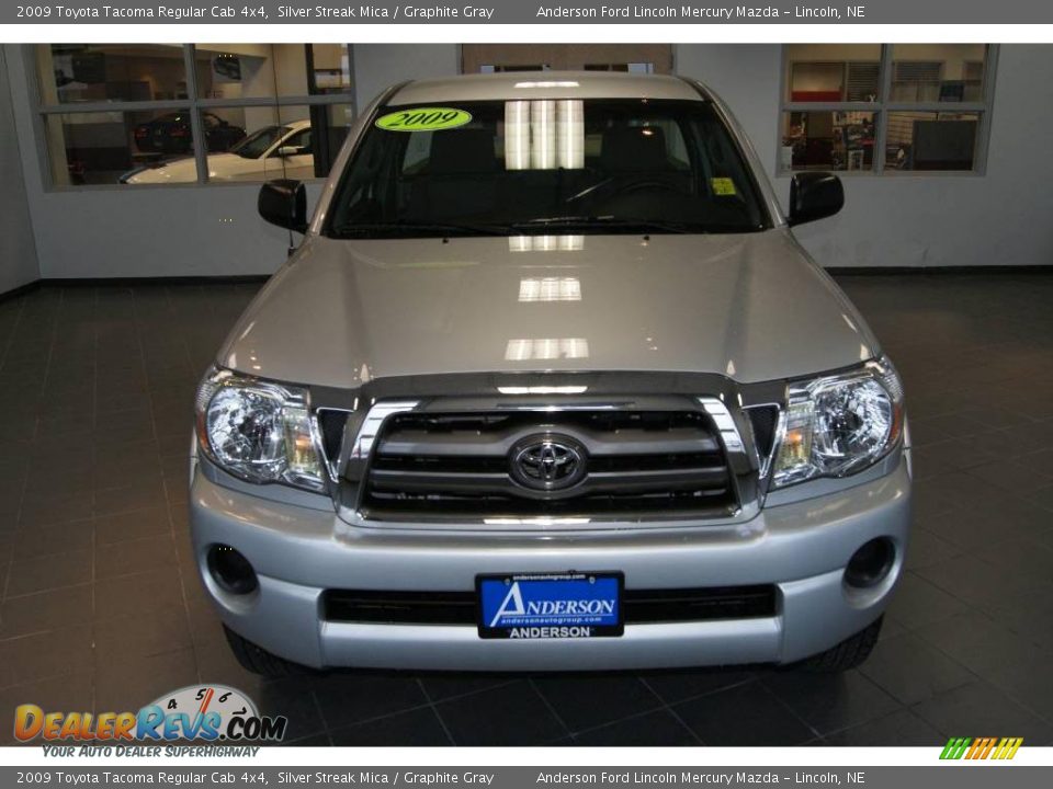 2009 Toyota Tacoma Regular Cab 4x4 Silver Streak Mica / Graphite Gray Photo #8