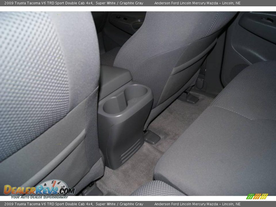 2009 Toyota Tacoma V6 TRD Sport Double Cab 4x4 Super White / Graphite Gray Photo #34