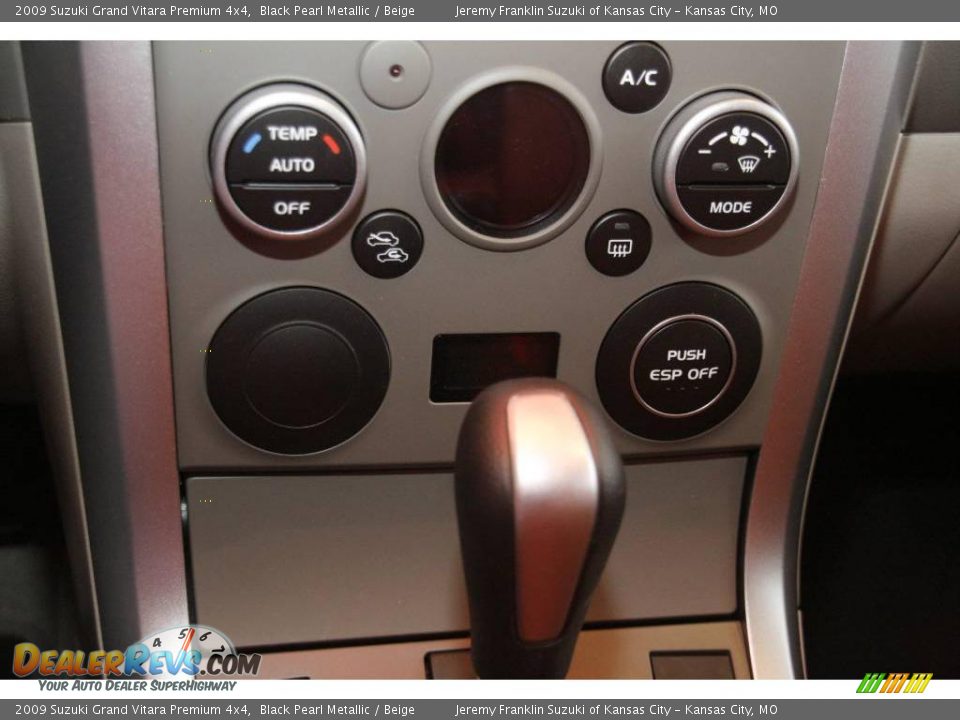 2009 Suzuki Grand Vitara Premium 4x4 Black Pearl Metallic / Beige Photo #6