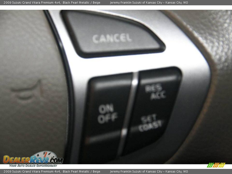 2009 Suzuki Grand Vitara Premium 4x4 Black Pearl Metallic / Beige Photo #8
