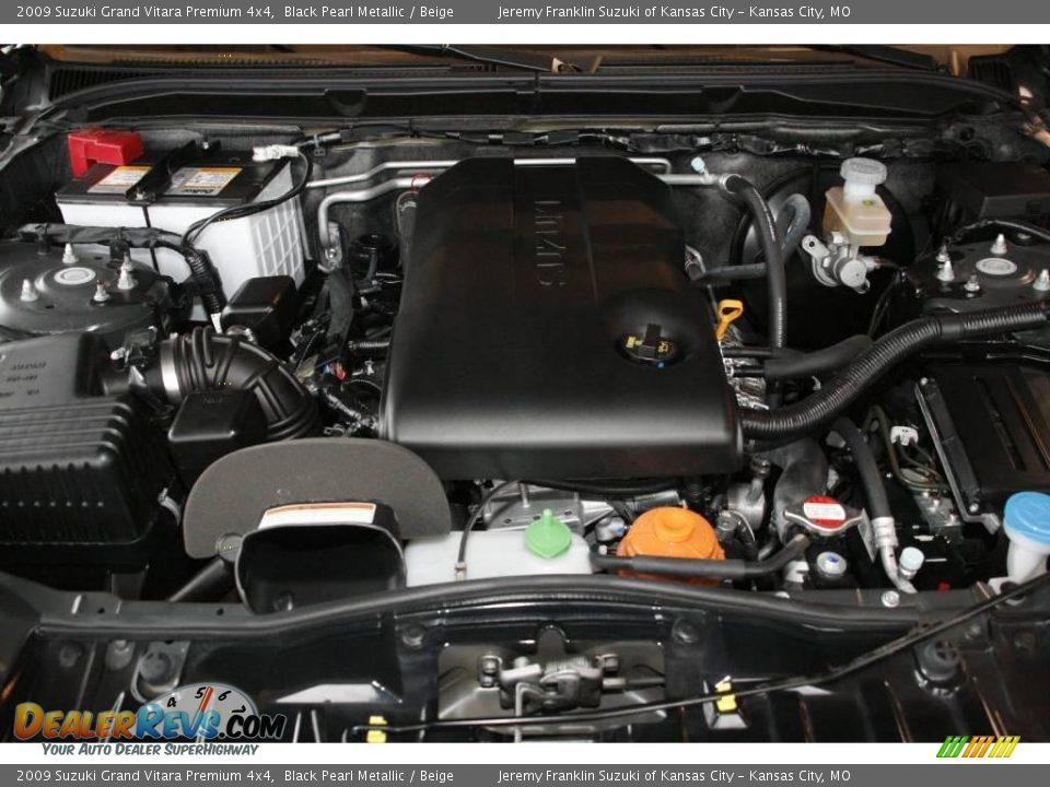 2009 Suzuki Grand Vitara Premium 4x4 Black Pearl Metallic / Beige Photo #21