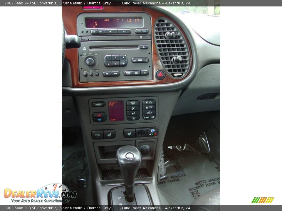 2002 Saab 9-3 SE Convertible Silver Metallic / Charcoal Gray Photo #9