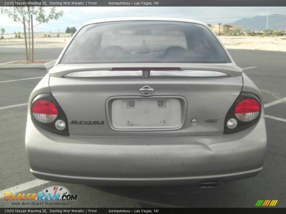 2000 Nissan Maxima SE Sterling Mist Metallic / Frost Photo #7
