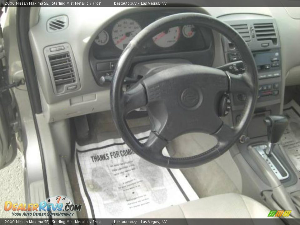 2000 Nissan Maxima SE Sterling Mist Metallic / Frost Photo #24