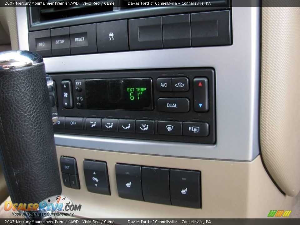 2007 Mercury Mountaineer Premier AWD Vivid Red / Camel Photo #11
