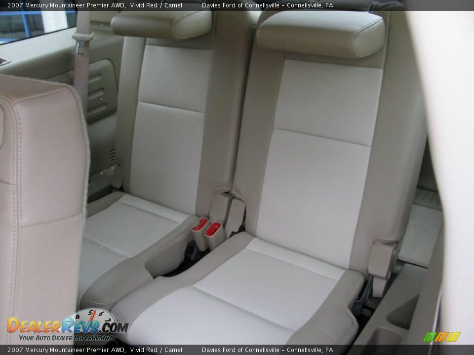 2007 Mercury Mountaineer Premier AWD Vivid Red / Camel Photo #13