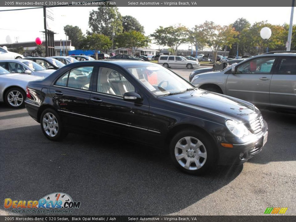 2005 Mercedes-Benz C 320 Sedan Black Opal Metallic / Ash Photo #3