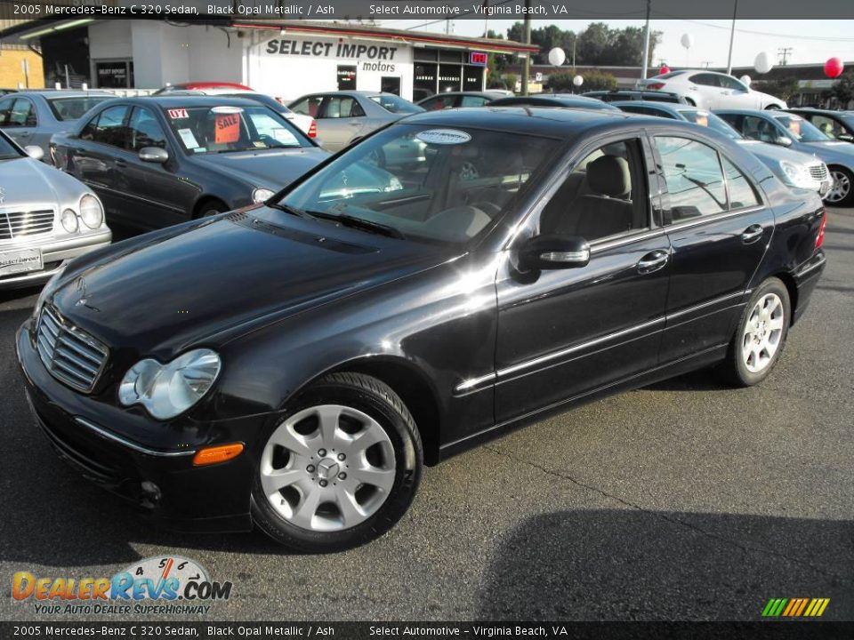 2005 Mercedes-Benz C 320 Sedan Black Opal Metallic / Ash Photo #4
