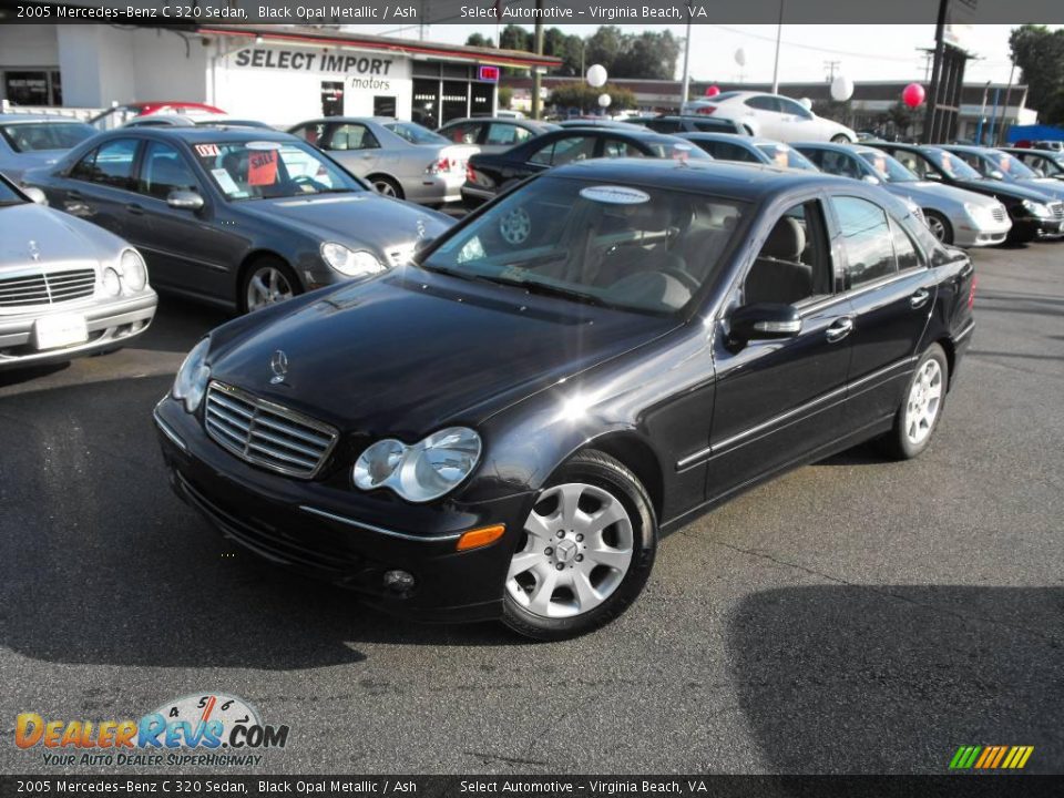 2005 Mercedes-Benz C 320 Sedan Black Opal Metallic / Ash Photo #5
