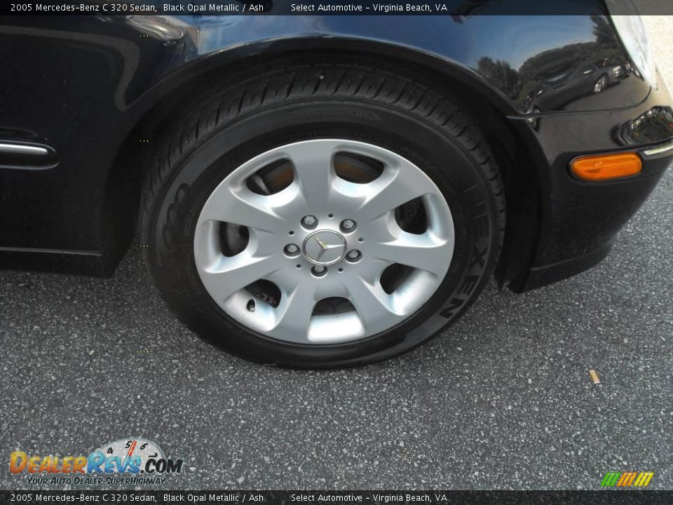 2005 Mercedes-Benz C 320 Sedan Black Opal Metallic / Ash Photo #8