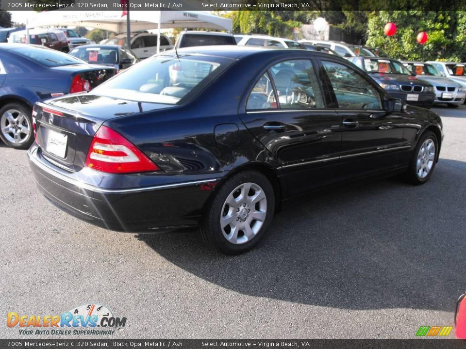 2005 Mercedes-Benz C 320 Sedan Black Opal Metallic / Ash Photo #9