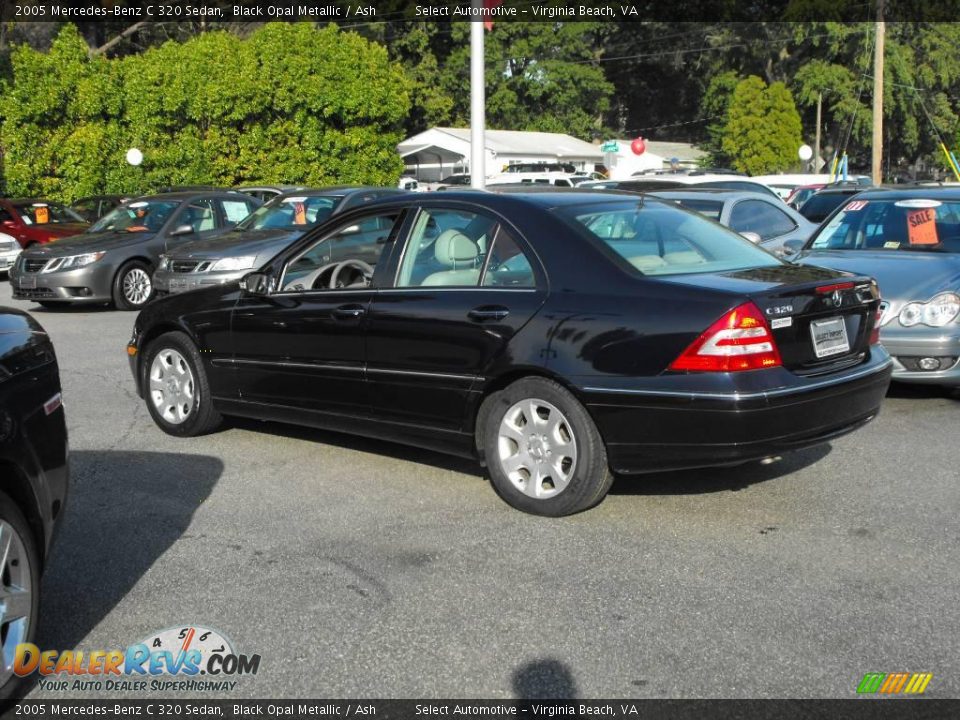 2005 Mercedes-Benz C 320 Sedan Black Opal Metallic / Ash Photo #11