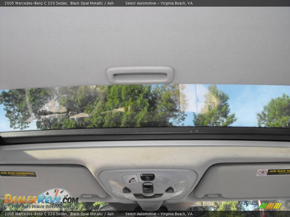 2005 Mercedes-Benz C 320 Sedan Black Opal Metallic / Ash Photo #12