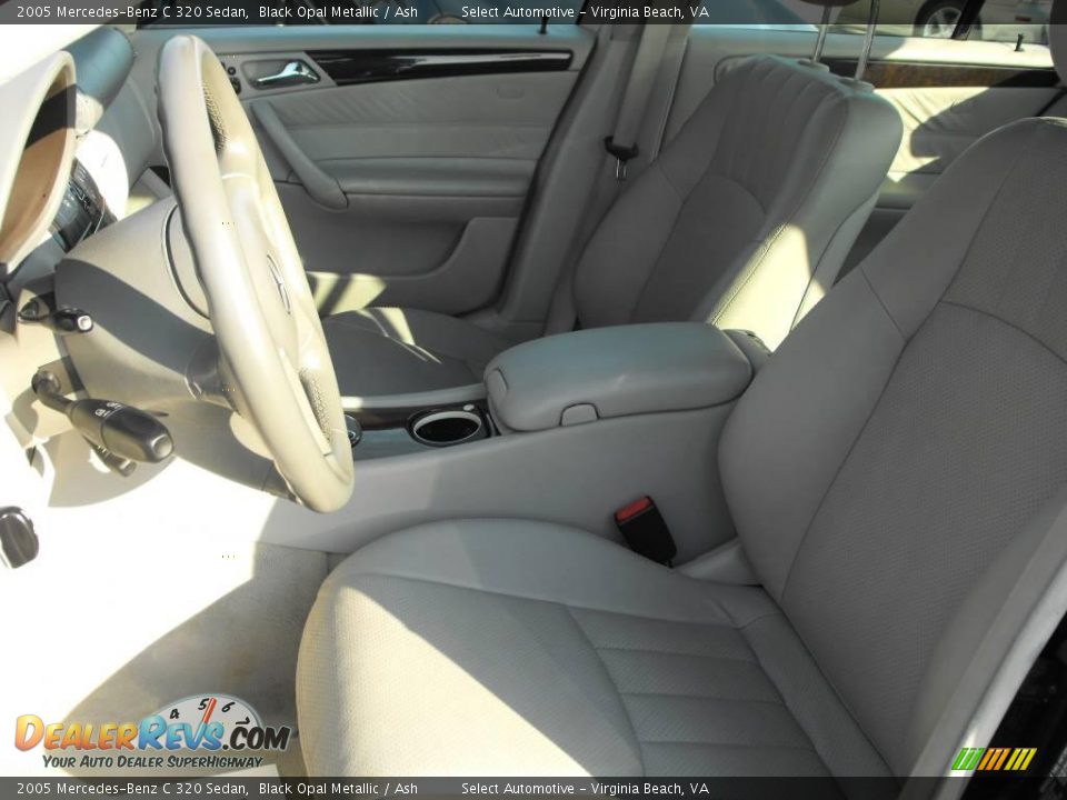 2005 Mercedes-Benz C 320 Sedan Black Opal Metallic / Ash Photo #13