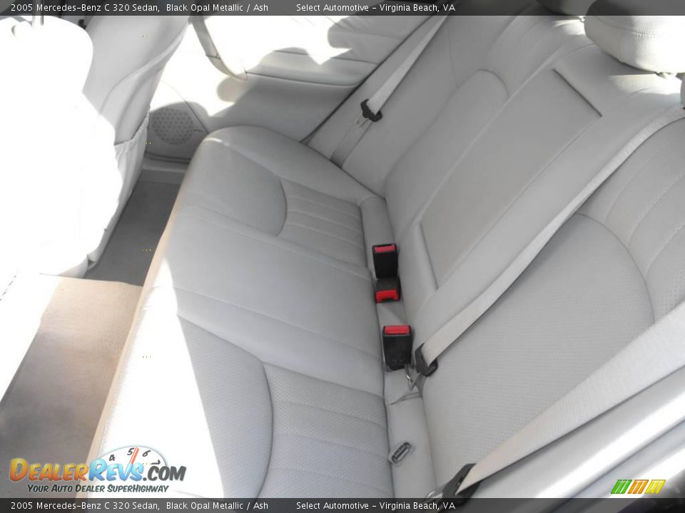 2005 Mercedes-Benz C 320 Sedan Black Opal Metallic / Ash Photo #15