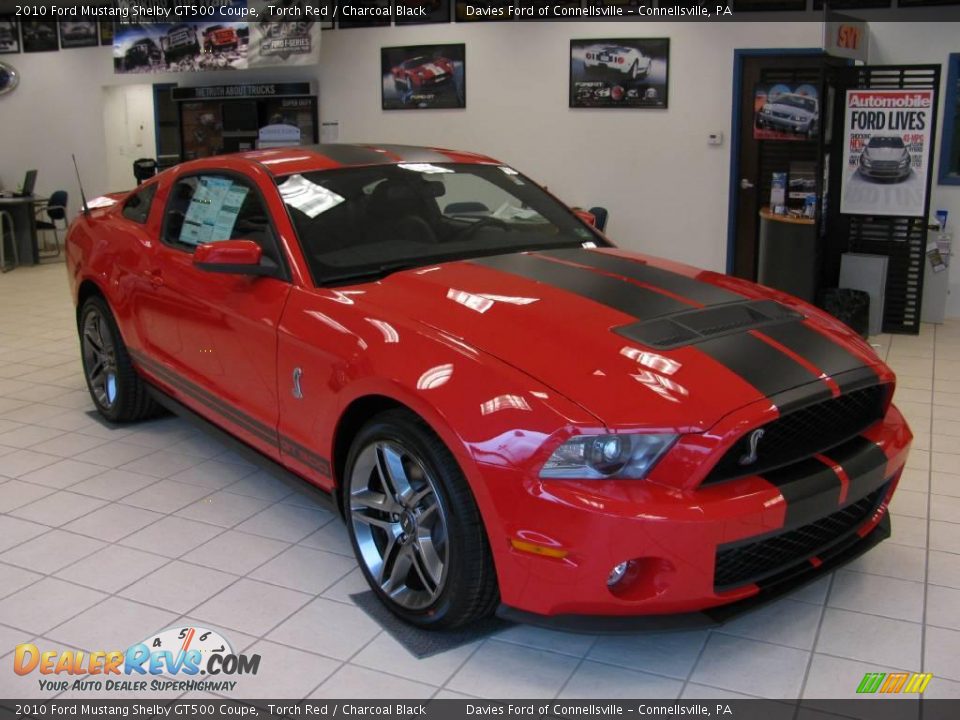 2010 Ford Mustang Shelby GT500 Coupe Torch Red / Charcoal Black Photo #1