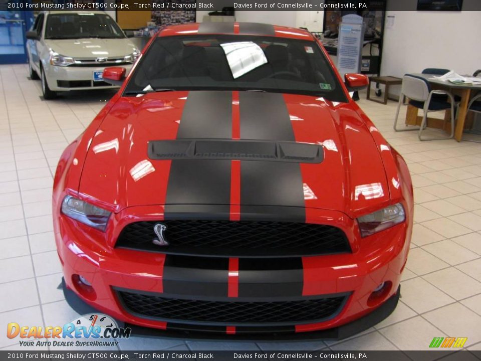 2010 Ford Mustang Shelby GT500 Coupe Torch Red / Charcoal Black Photo #2