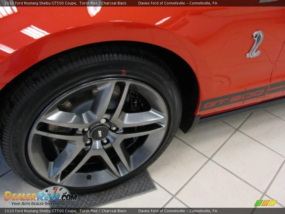 2010 Ford Mustang Shelby GT500 Coupe Torch Red / Charcoal Black Photo #5