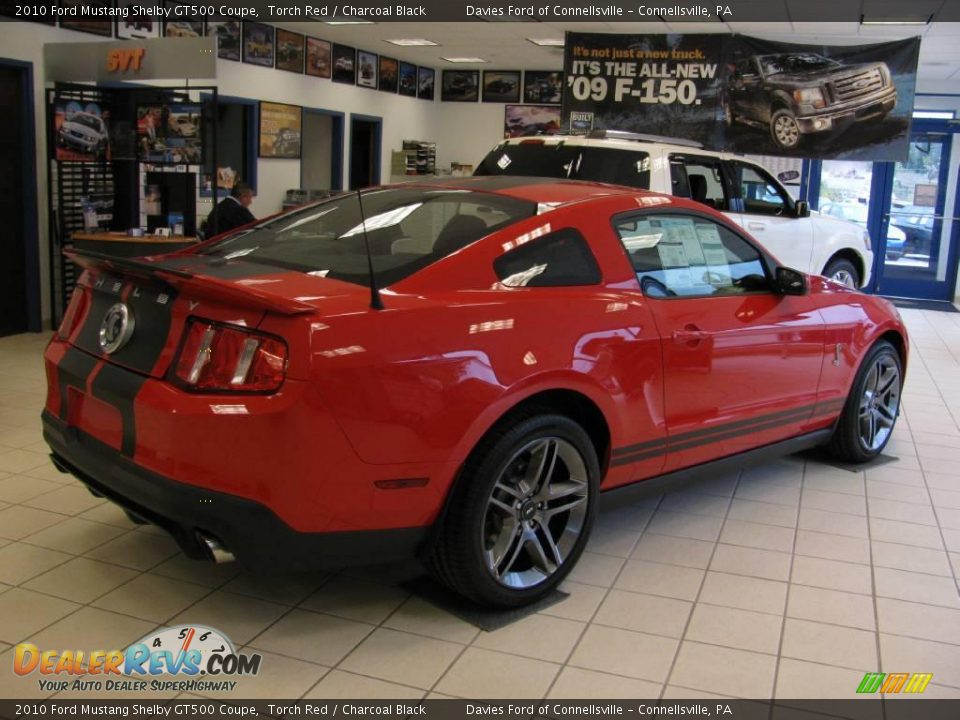 2010 Ford Mustang Shelby GT500 Coupe Torch Red / Charcoal Black Photo #8