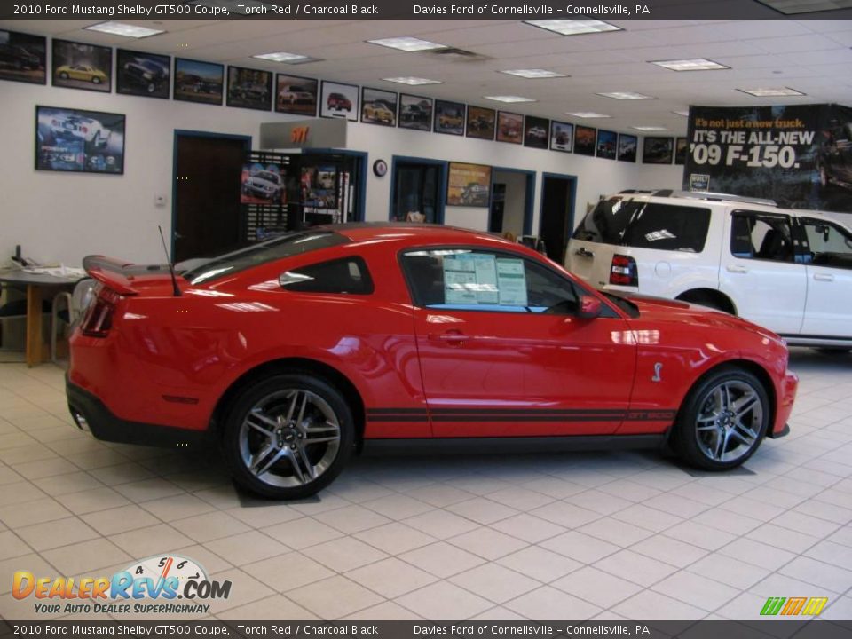 2010 Ford Mustang Shelby GT500 Coupe Torch Red / Charcoal Black Photo #9