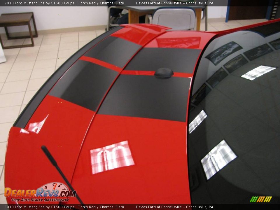2010 Ford Mustang Shelby GT500 Coupe Torch Red / Charcoal Black Photo #10
