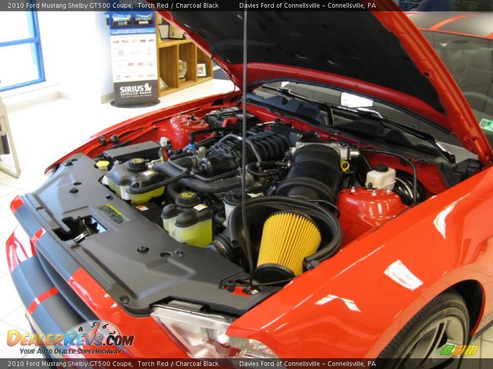 2010 Ford Mustang Shelby GT500 Coupe Torch Red / Charcoal Black Photo #29