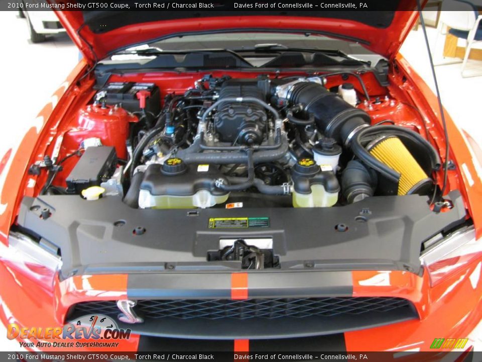2010 Ford Mustang Shelby GT500 Coupe Torch Red / Charcoal Black Photo #30