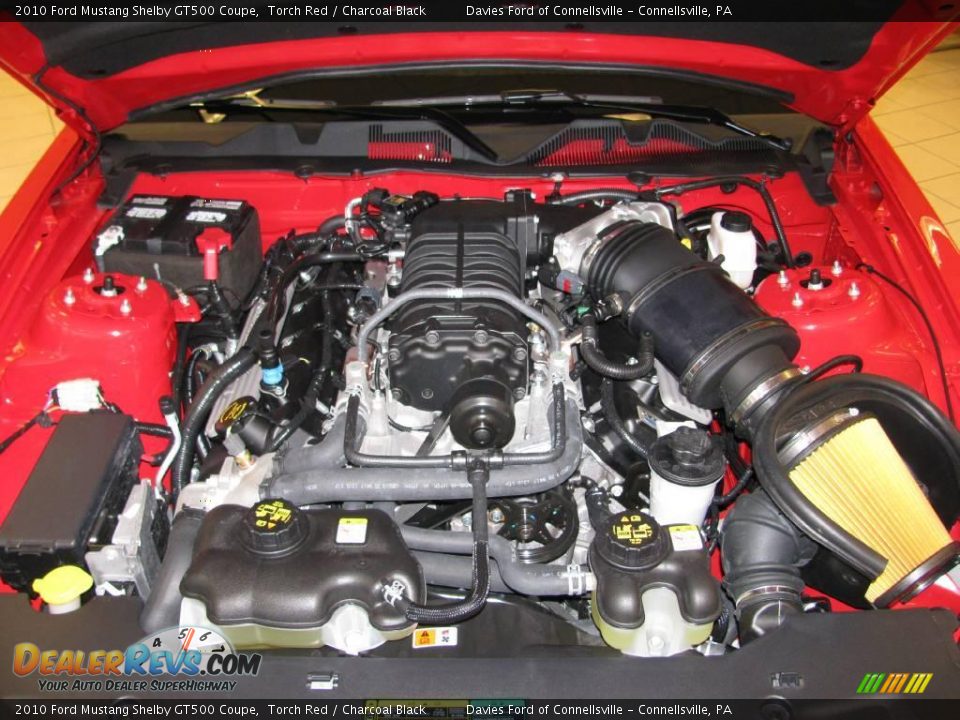 2010 Ford Mustang Shelby GT500 Coupe Torch Red / Charcoal Black Photo #31