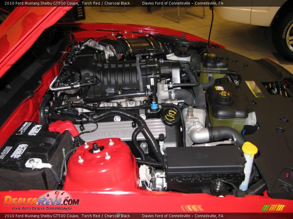 2010 Ford Mustang Shelby GT500 Coupe Torch Red / Charcoal Black Photo #33