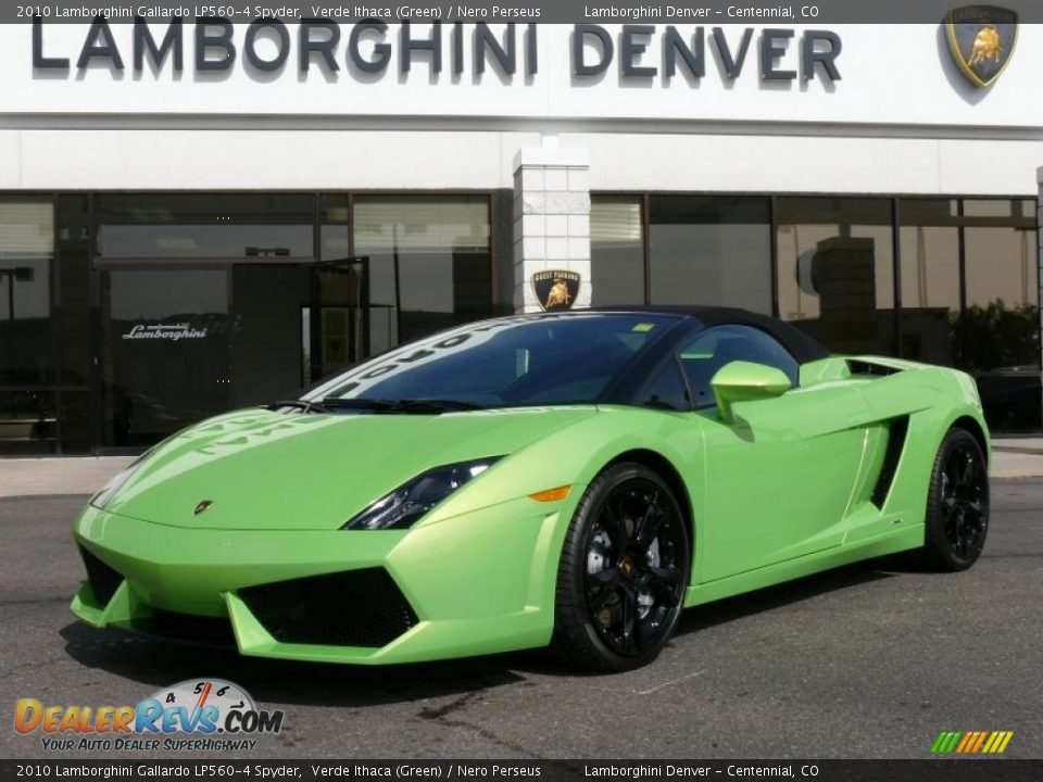 2010 Lamborghini Gallardo LP560-4 Spyder Verde Ithaca (Green) / Nero Perseus Photo #1