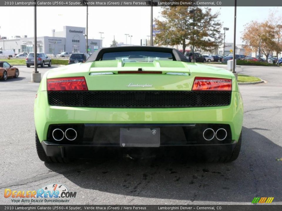 2010 Lamborghini Gallardo LP560-4 Spyder Verde Ithaca (Green) / Nero Perseus Photo #7