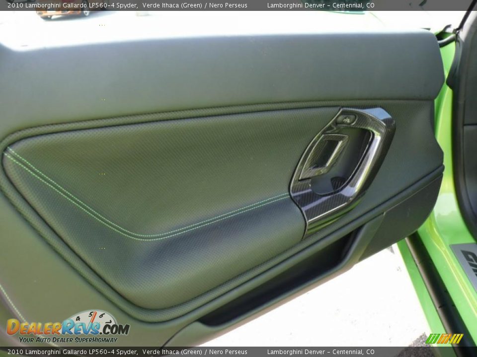 2010 Lamborghini Gallardo LP560-4 Spyder Verde Ithaca (Green) / Nero Perseus Photo #10
