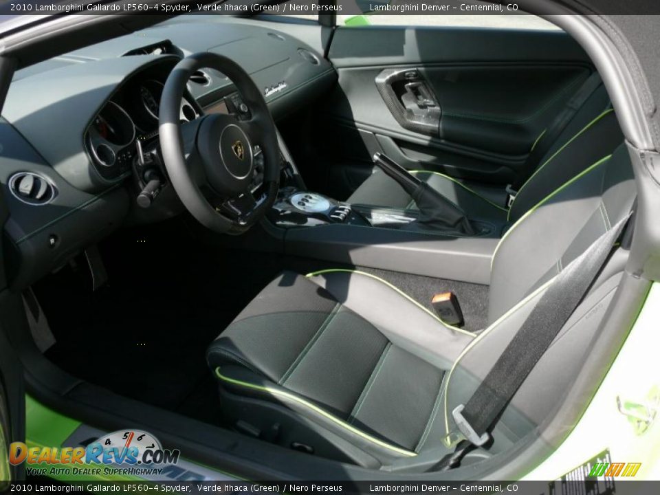 2010 Lamborghini Gallardo LP560-4 Spyder Verde Ithaca (Green) / Nero Perseus Photo #11