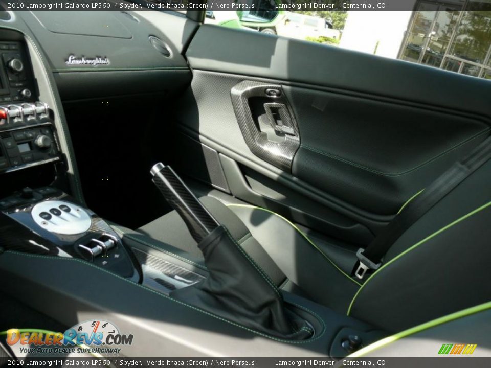 2010 Lamborghini Gallardo LP560-4 Spyder Verde Ithaca (Green) / Nero Perseus Photo #15