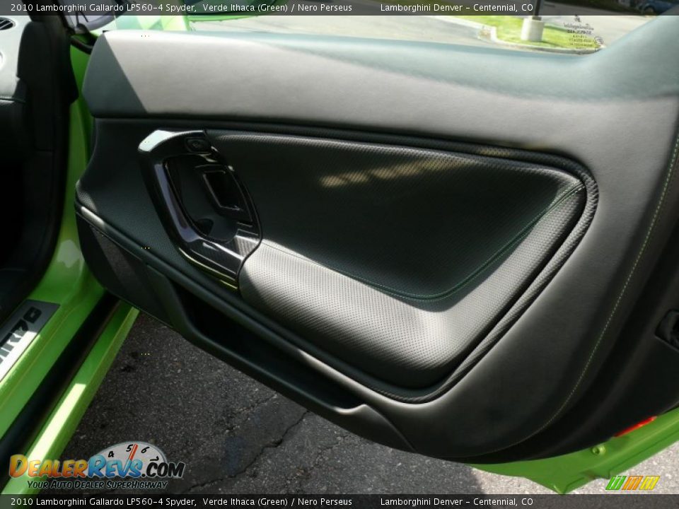 2010 Lamborghini Gallardo LP560-4 Spyder Verde Ithaca (Green) / Nero Perseus Photo #18