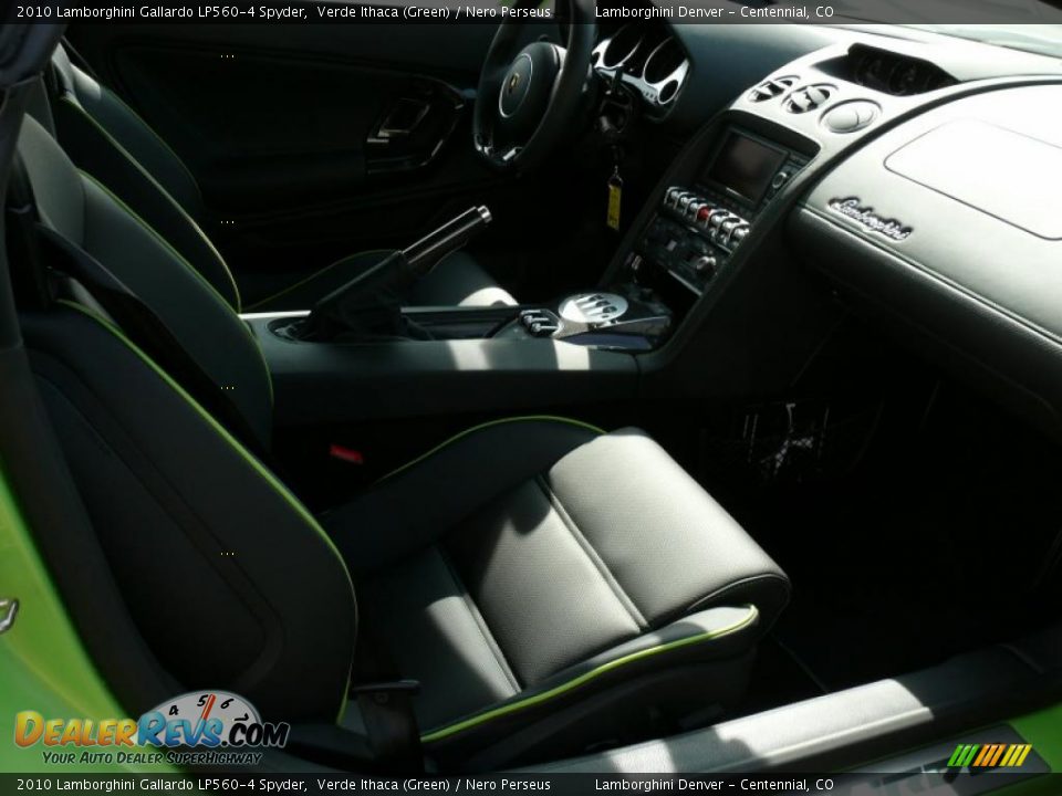 2010 Lamborghini Gallardo LP560-4 Spyder Verde Ithaca (Green) / Nero Perseus Photo #19