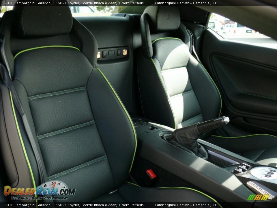 2010 Lamborghini Gallardo LP560-4 Spyder Verde Ithaca (Green) / Nero Perseus Photo #20