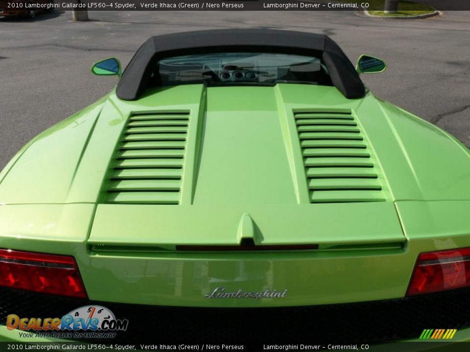 2010 Lamborghini Gallardo LP560-4 Spyder Verde Ithaca (Green) / Nero Perseus Photo #24