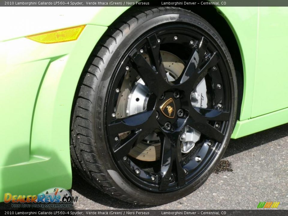 2010 Lamborghini Gallardo LP560-4 Spyder Verde Ithaca (Green) / Nero Perseus Photo #25