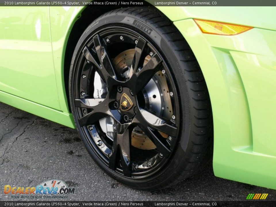 2010 Lamborghini Gallardo LP560-4 Spyder Verde Ithaca (Green) / Nero Perseus Photo #26