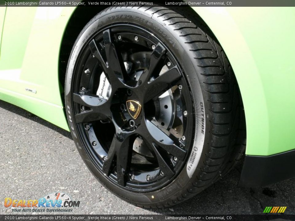 2010 Lamborghini Gallardo LP560-4 Spyder Verde Ithaca (Green) / Nero Perseus Photo #28